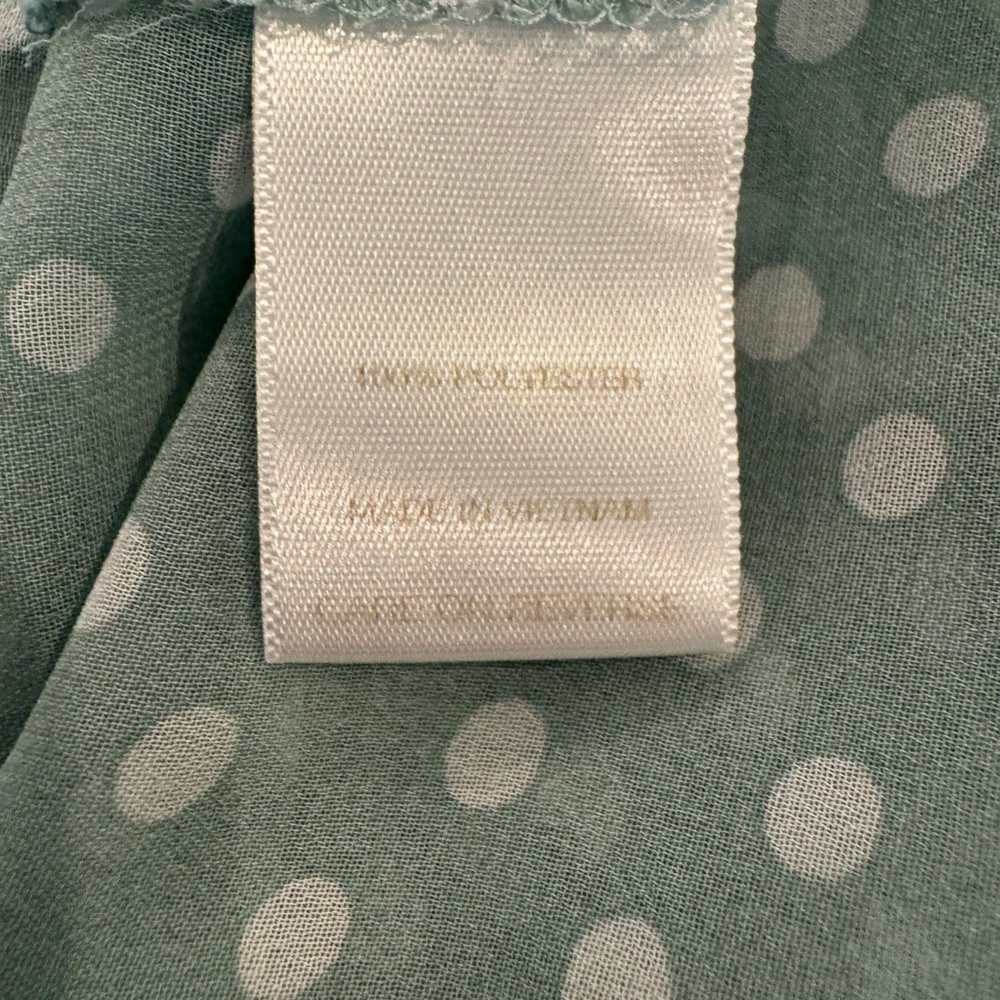 New York & Company Polka Dot Blouse - Light Blue - Picture 7 of 7